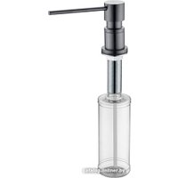 Дозатор для моющего средства Paulmark Kraft D003-GM (черный/вороненая сталь)