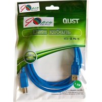 Кабель AOPEN ACU301-1.8м USB-A - USB-B (1.8 м, синий)