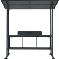 Мангал для дачи Grills Барбекю Лофт 1000 с навесом