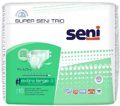 

Подгузники для взрослых Seni Super Trio XL (10 шт)