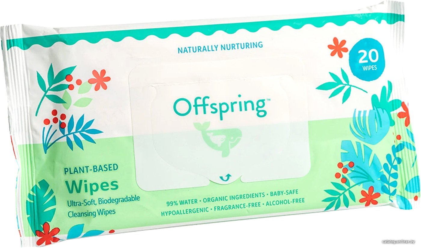 Влажные салфетки Offspring Биоразлагаемые OF03W20 (20 шт)