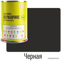 Грунт-эмаль LIDA по ржавчине быстросохнущая 1 л (черный)