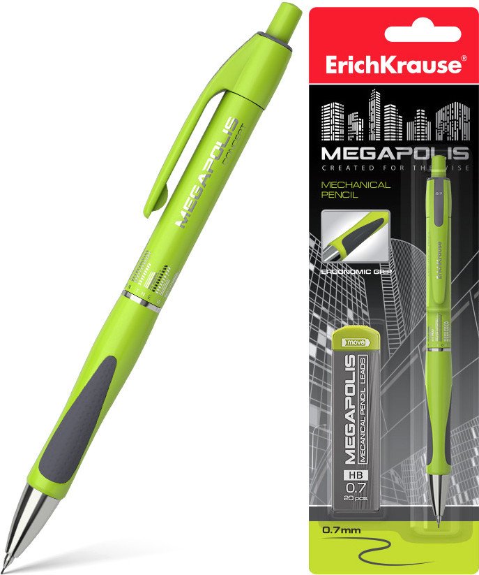 

Механический карандаш Erich Krause Megapolis Concept НВ 0,5 мм 44589