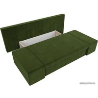 Диван Лига диванов Сан Марко 114018 (микровельвет, зеленый)