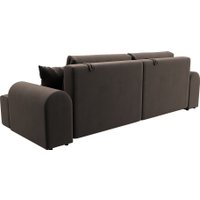 Диван Лига диванов Лига-080 131118 (велюр Seven 727 коричневый)