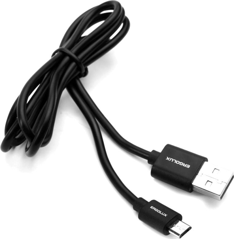 

Кабель Ergolux ELX-CDC01P-C02 ПРОМО USB Type-A - microUSB (1 м, черный)