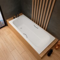 Ванна Lauter Brio Star 150 21S1501 + сифон 21Y31000 (с ножками, с ручками, с шумоизоляцией)