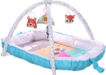 Развивающий коврик Lorelli Детское гнездышко 10300450001 (синий)