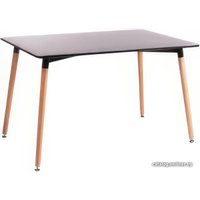 Кухонный стол TetChair John 120x80x75 (черный/натуральный)