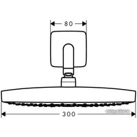 Верхний душ Hansgrohe Raindance Select E 300 2jet [27385400]