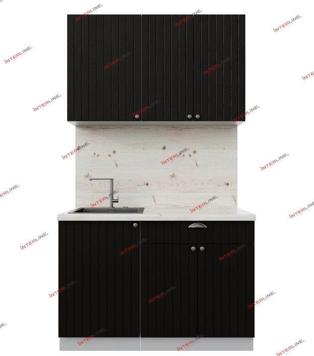 

Готовая кухня Интерлиния Берес 1.2А (дуб английский/бискайская сосна)