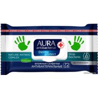 Влажные салфетки Aura Derma Protect Антибактериальные Ромашка (72 шт)