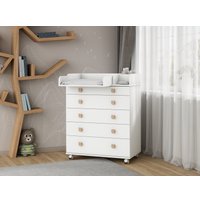 Детский комод Incanto Мишка с органайзером 800/5 PK-0060/00 (белый)