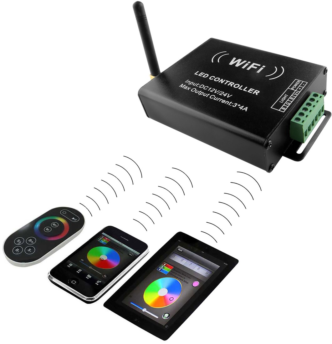 

Контроллер RGB Lightstar Master WiFi+ RC LED RGB 410904