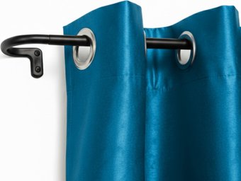 Карниз для штор UG Home Раздвижной U-образный 1КТ-122-213-Ч (черный, 1.22-2.13м)
