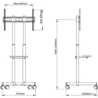 Кронштейн Arm Media PT-Stand-7 (черный)