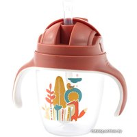  BabyOno С трубочкой 1464/01 (240 мл, розовый)