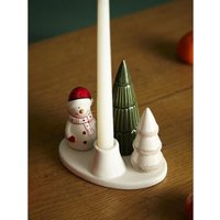 Подсвечник Tkano New Year Essential Enchanted forest TK24-NY_CNH0003 (белый/зеленый)