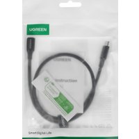 Кабель Ugreen L502 USB Type-C - USB Type-C (0.5 м, черный)