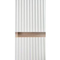  Runo Шкаф-пенал для ванной Модена (подвесной, крафтовый дуб)