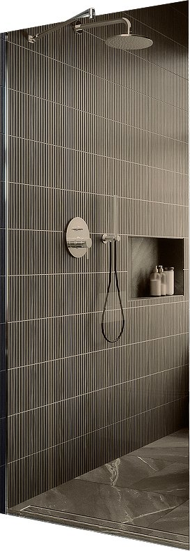

Душевая стенка MaybahGlass 109x195 MGD-678-5ш (бронзовое стекло/хром матовый)