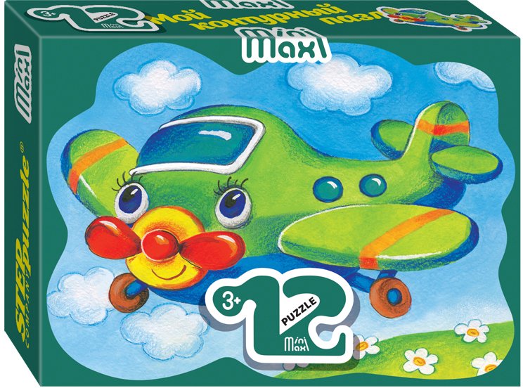 

Мозаика/пазл Step Puzzle Mini-maxi Самолетик 87005 (12 эл)