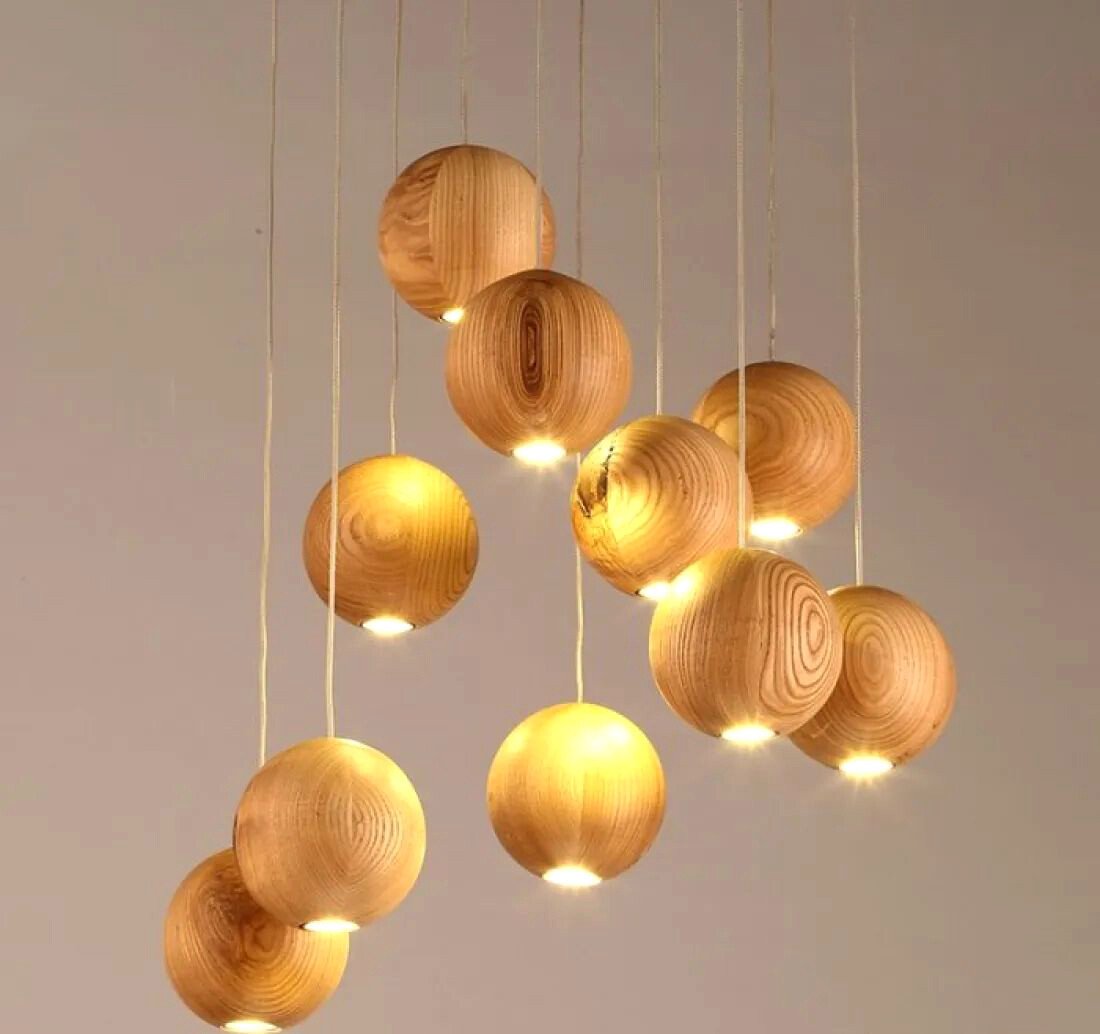 

Подвесная люстра ImperiumLoft Lofter wooden sphere 40.157 73428-22