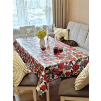 Скатерть Stolima Napco Роза Мари 4024 (160x130)