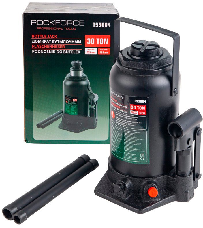 

Бутылочный домкрат RockForce RF-T93004(DS) 30т