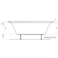 Ванна Sanart Plus Invitro 170x75