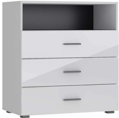 

Комод НК-Мебель Gloss КМ-3 72374524 (белый-белый глянец)