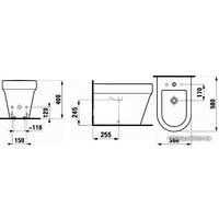 Биде Laufen Form 8316710003041