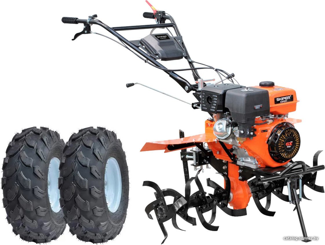 Мотоблок бензиновый Skiper SP-1400SE Expert (колеса 19х7-8)