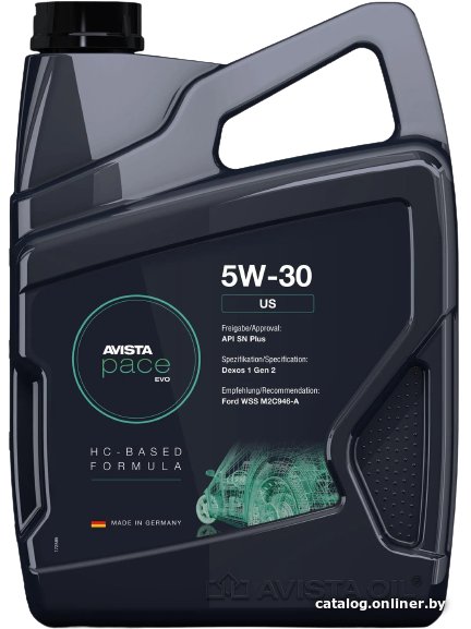 Моторное масло Avista pace EVO US 5W-30 5л