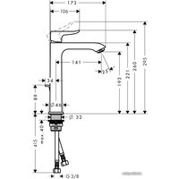 Смеситель Hansgrohe Metris 31183000