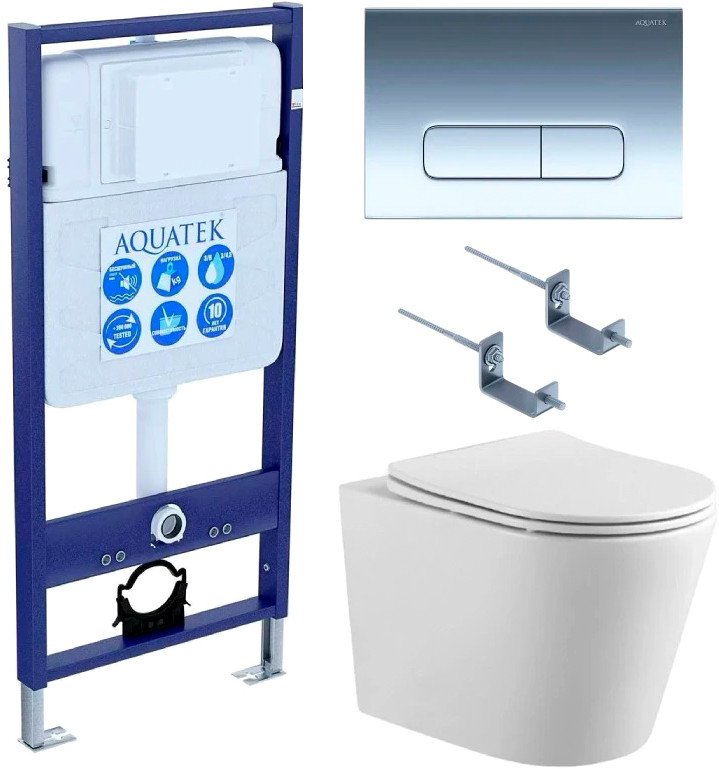 

Унитаз подвесной Aquatek Вега INS-0000012+KDI-0000016+KKI-0000002+AQ1904-00