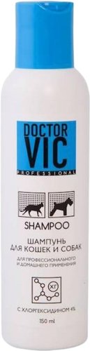 Шампунь Doctor VIC с хлоргексидином 4% для собак и кошек (150 мл)
