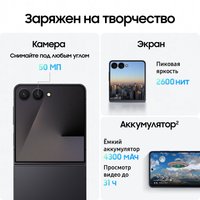 Телефон Samsung Galaxy Z Flip7 SM-F766B 12GB/256GB (черный)