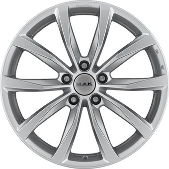 Литые диски MAK Wolf 18x7.5" 5x114.3мм DIA 76мм ET 48мм Silver