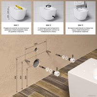 Унитаз подвесной Wellsee Chalice Perfection RimFree 182607001 (чаша, пневмокрышка, глянцевый белый)