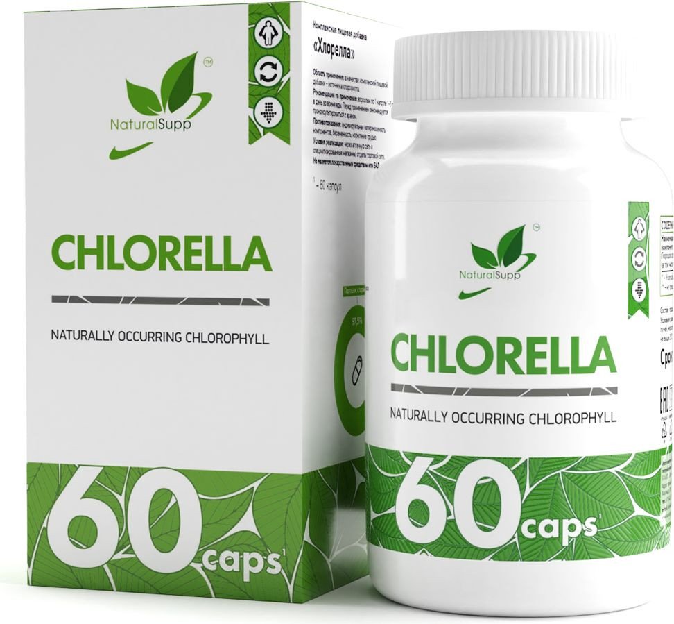 

Витамины, минералы NaturalSupp Хлорелла (Chlorella), 60 капсул