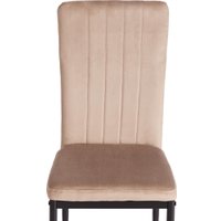 Стул TetChair Verter металл/флок 47.8x41.5x97 (бежевый HLR8/черный)