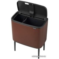 Система сортировки мусора Brabantia Bo Touch Bin 11+23 л (минерально-коричневый)