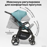 Коляска прогулочная «книга» Bubago Bass Light (черный)