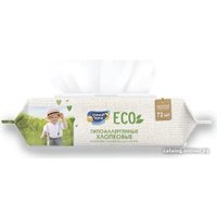 Влажные салфетки Солнце и Луна Eco С отваром ромашки (72 шт)