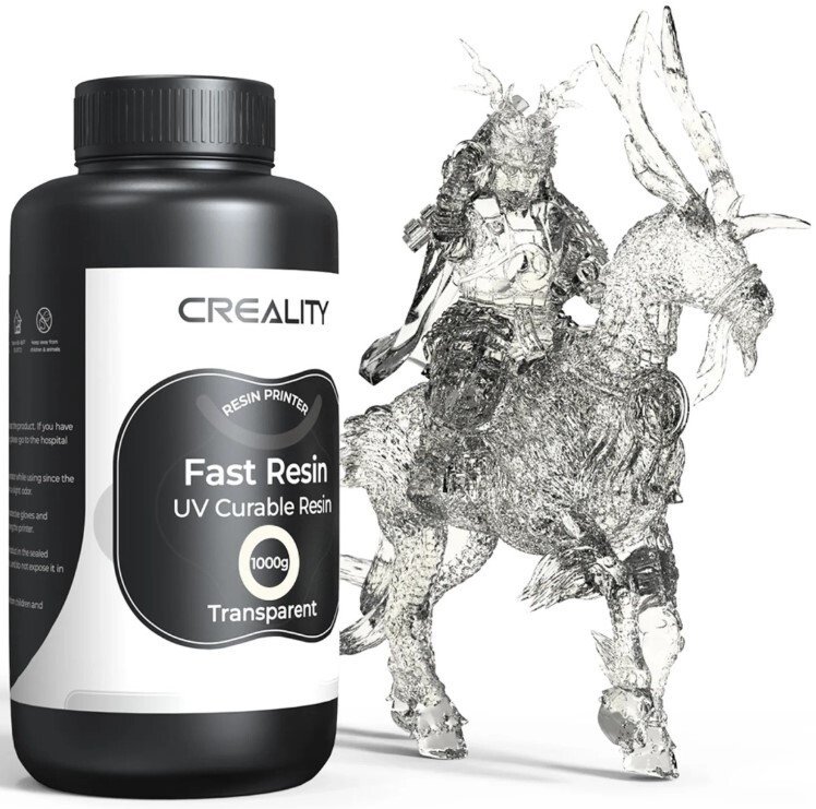 Фотополимер Creality Resin Transparent 1 кг (прозрачный)