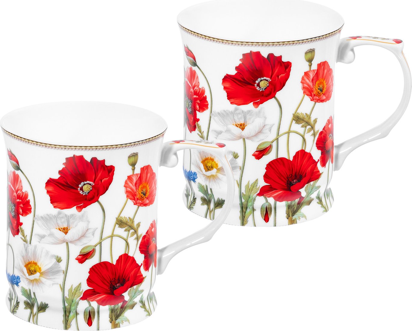 

Набор кружек Elan Gallery Маки New Bone China 420778