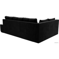 Угловой диван Mebelico Амадэус 109688 (левый, велюр, черный)