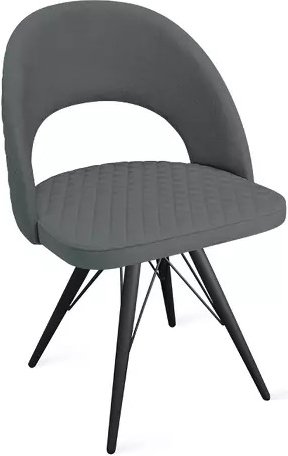 

Стул Трия Гэтсби К3 (черный муар/микровелюр Jercy Graphite)