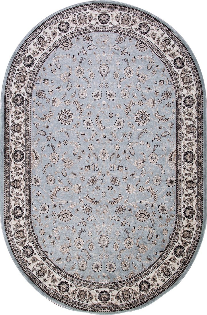 

Ковер для жилой комнаты Merinos Valencia Deluxe d251-OVAL-L.BLUE-BROWN (1.5х3)